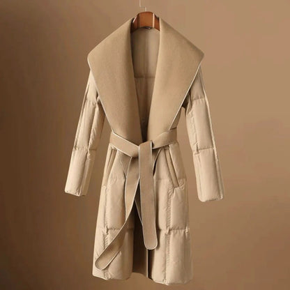 Fall Belted Down Coat