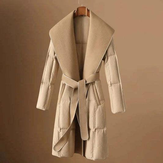 Fall Belted Down Coat
