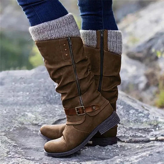 Slouch Knee High Boots For Fall Wear