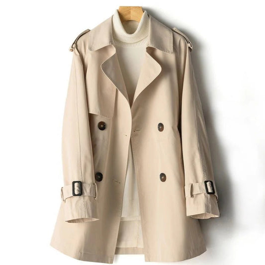 Fall Double-Breasted Belted Trench