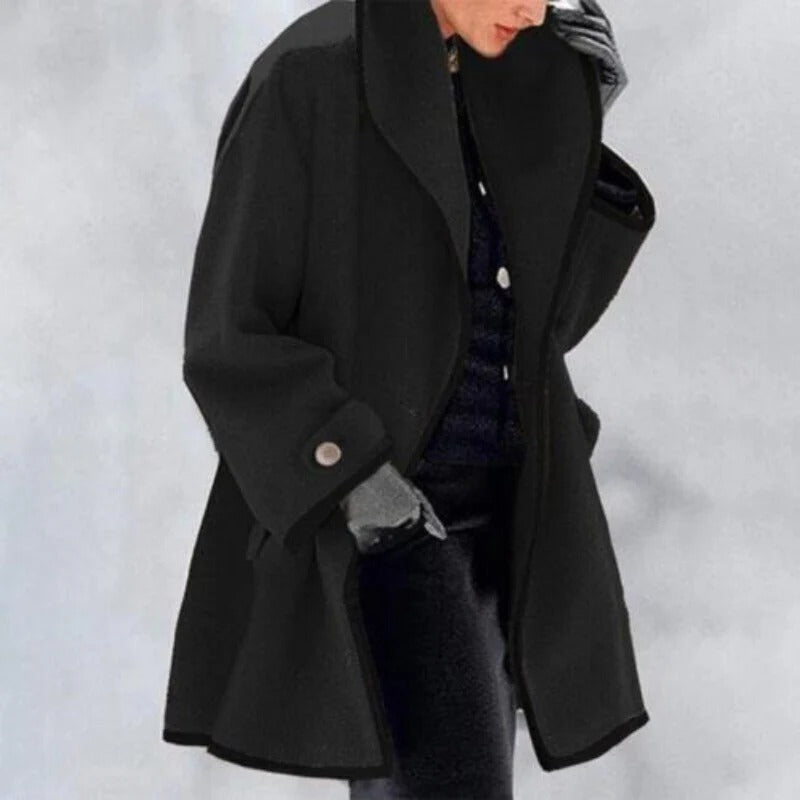 Fall Contrast Trim Coat