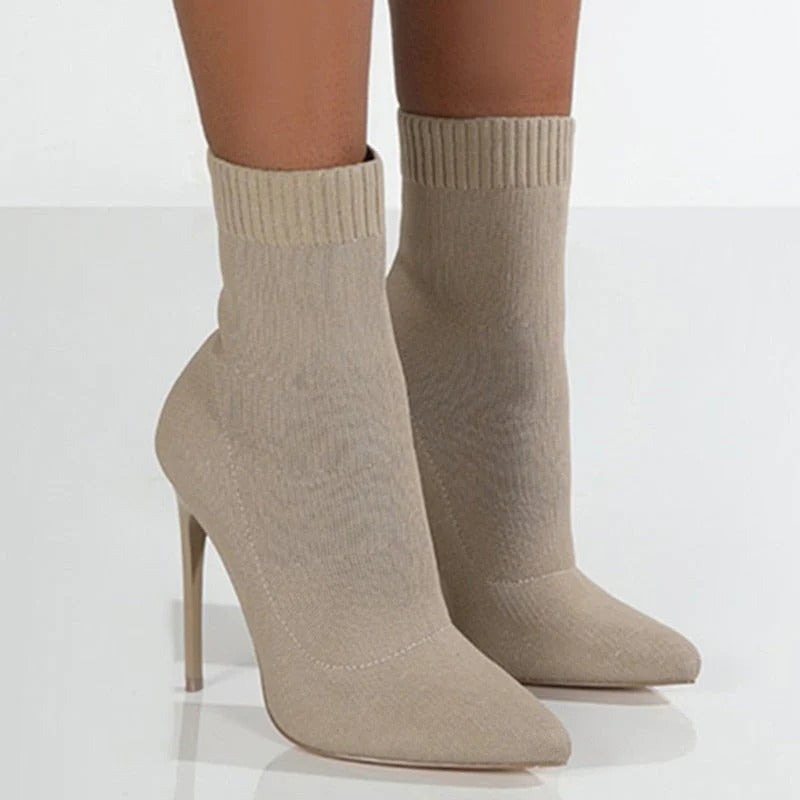 Fall Sock Stiletto Boots