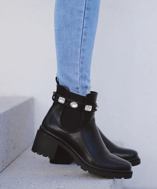 Fall Embellished Ankle Boots