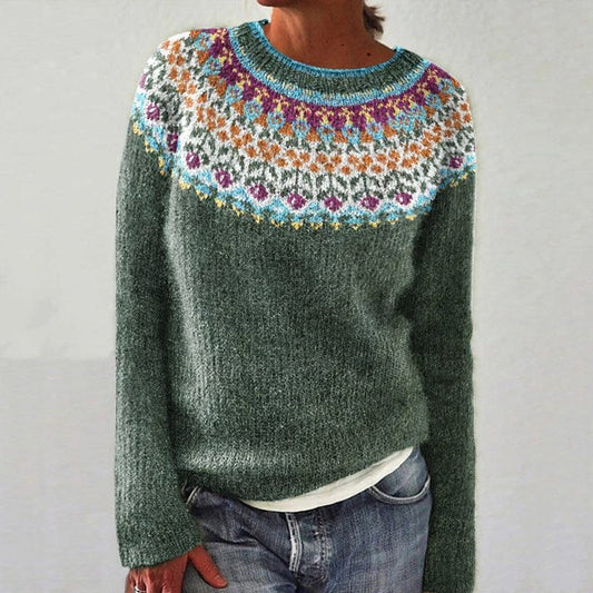 Fall Nordic Yoke Sweater