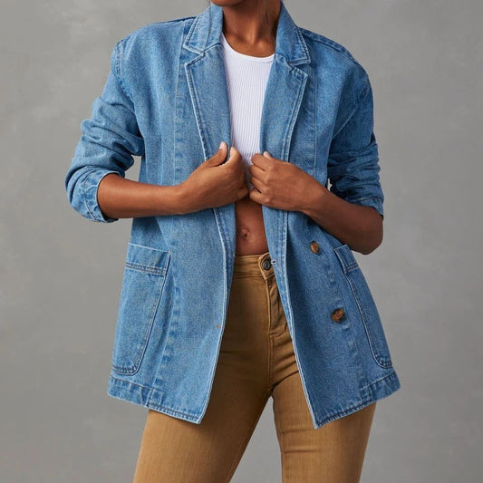 Fall Longline Denim Jacket