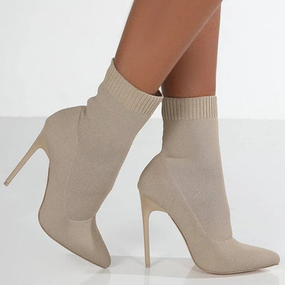 Fall Sock Stiletto Boots