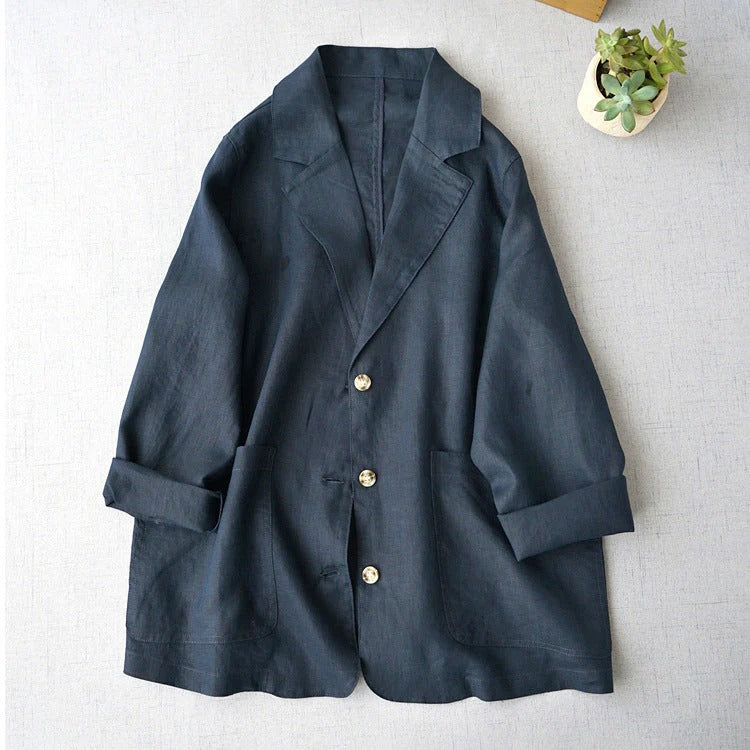 Buttoned Loose Blazer