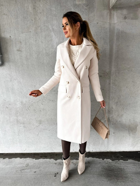 Double-Breasted Longline Coat