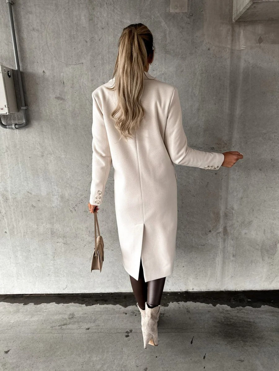 Double-Breasted Longline Coat