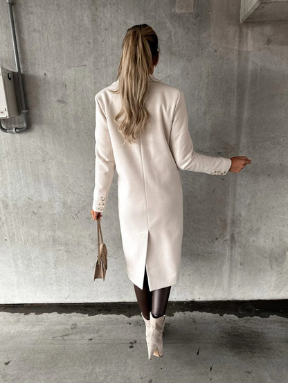Double-Breasted Longline Coat