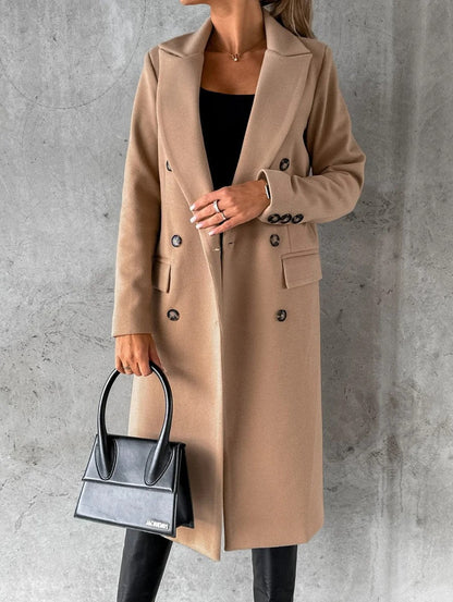 Double-Breasted Longline Coat