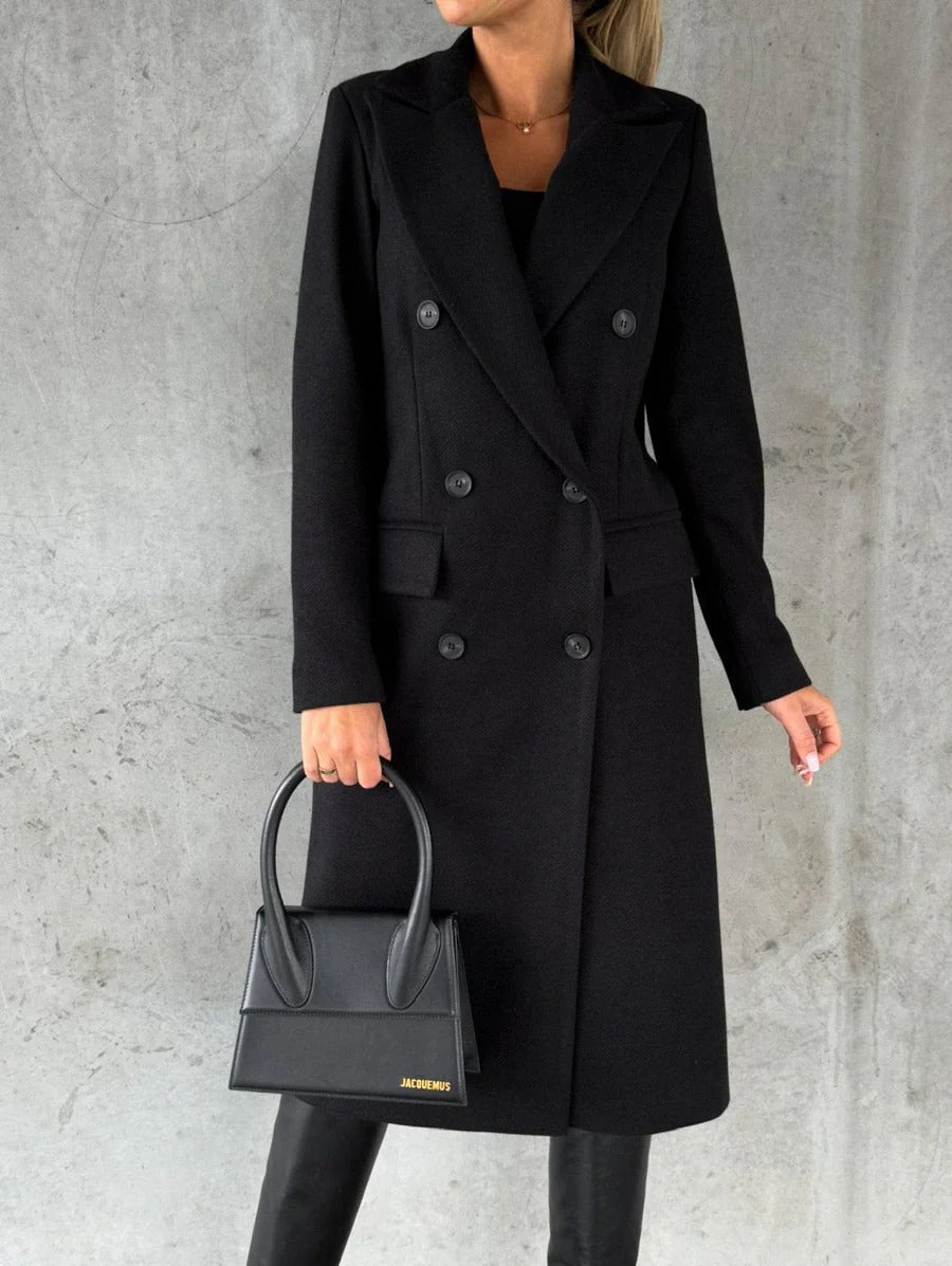 Double-Breasted Longline Coat