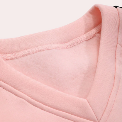 Fall Ribbon Sleeve Sweatshirt