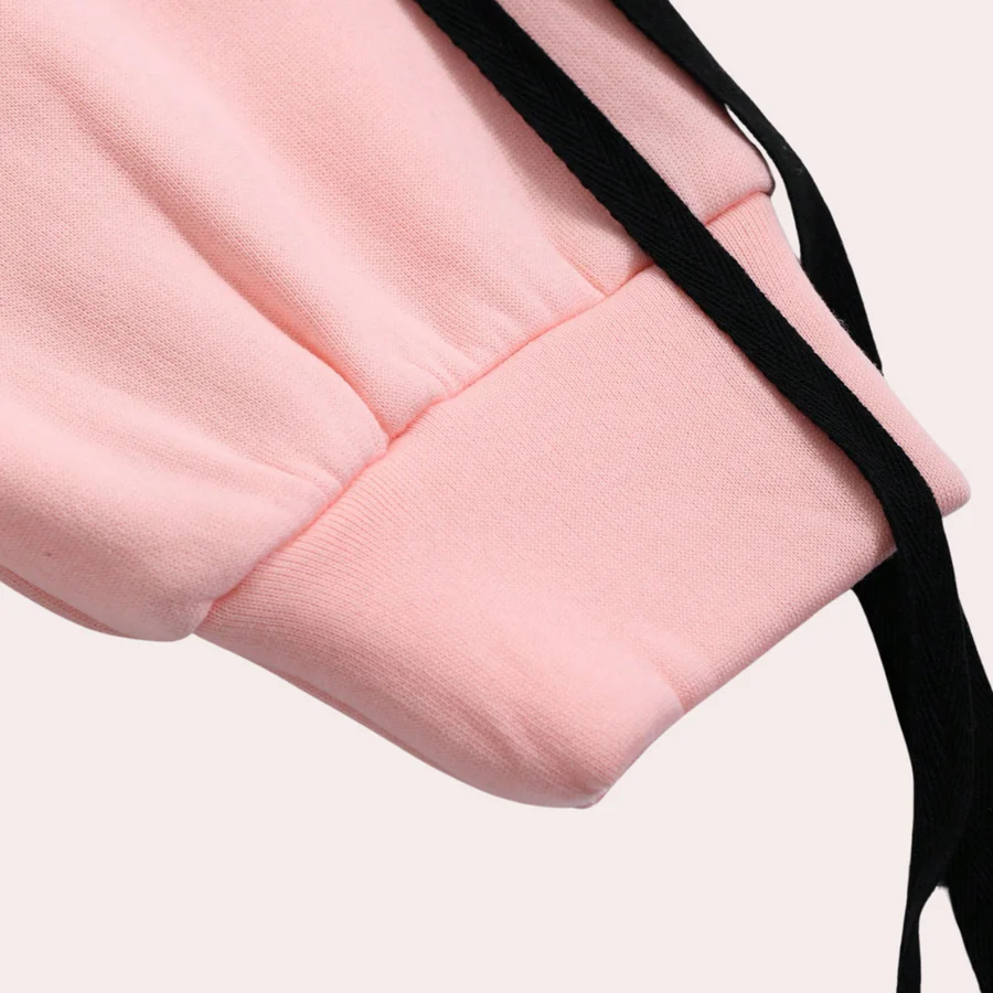 Fall Ribbon Sleeve Sweatshirt
