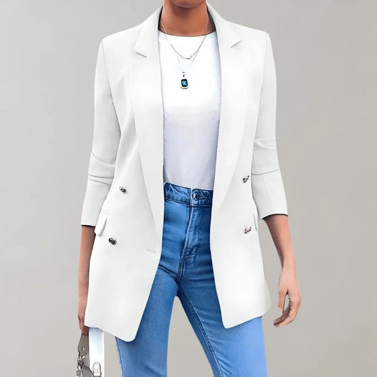 Tailored Double-Breasted Blazer