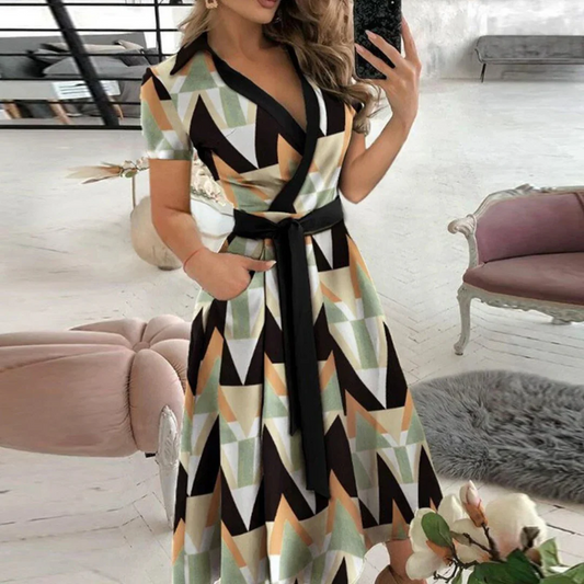 A-Line Midi Dress - Elegant Fit, Timeless Design