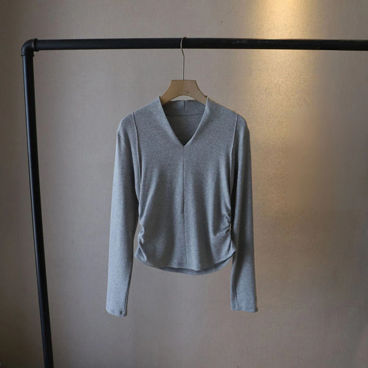 V-Neck Long-Sleeve Top