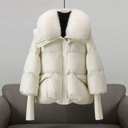 Fall Fur-Trim Puffer Jacket