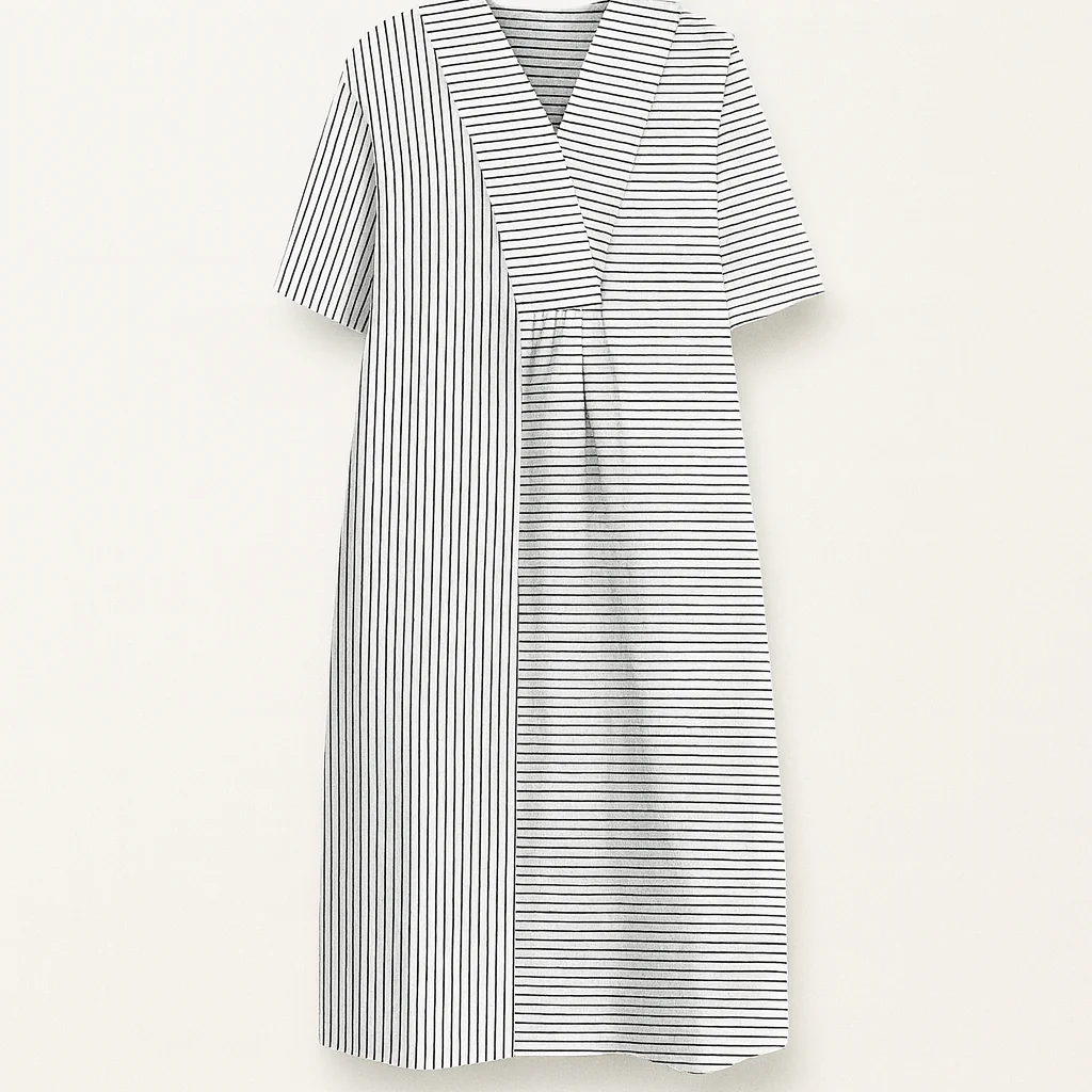 Patterned Summer Dress - Breathable Fabric, Lightweight Feel, Relaxed Fit