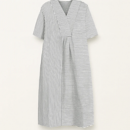 Patterned Summer Dress - Breathable Fabric, Lightweight Feel, Relaxed Fit