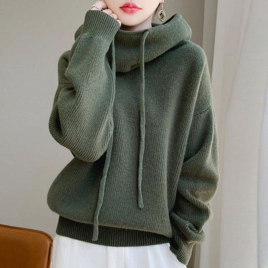 Fall Knit Hoodie Jacket