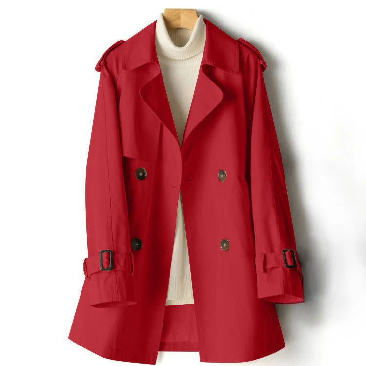 Fall Double-Breasted Belted Trench