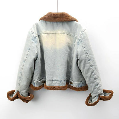 Fall Sherpa-Lined Denim Jacket