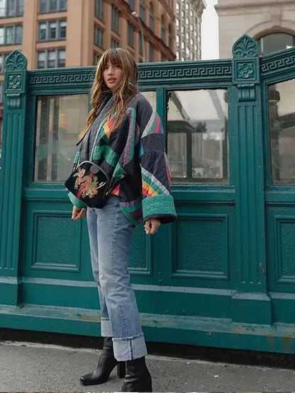 Fall Quilted Patchwork Jacket