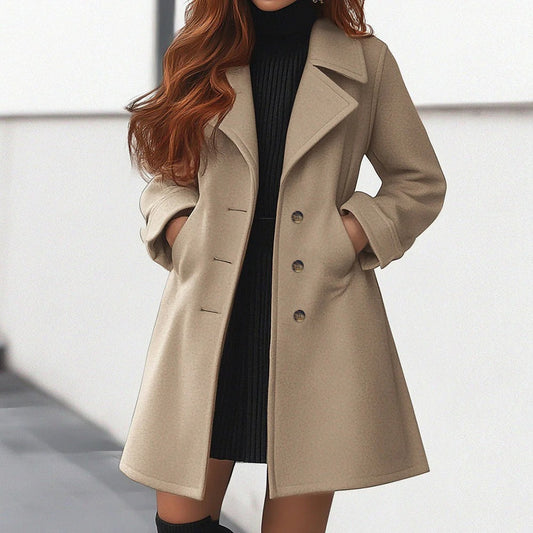 Fall Structured Lapel Coat