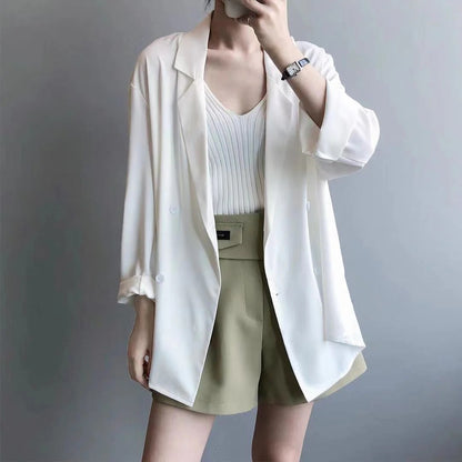 Relaxed Double-Breasted Blazer