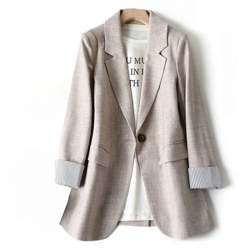Single-Breasted Tailored Blazer