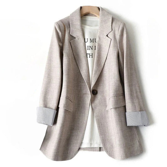 Single-Breasted Tailored Blazer