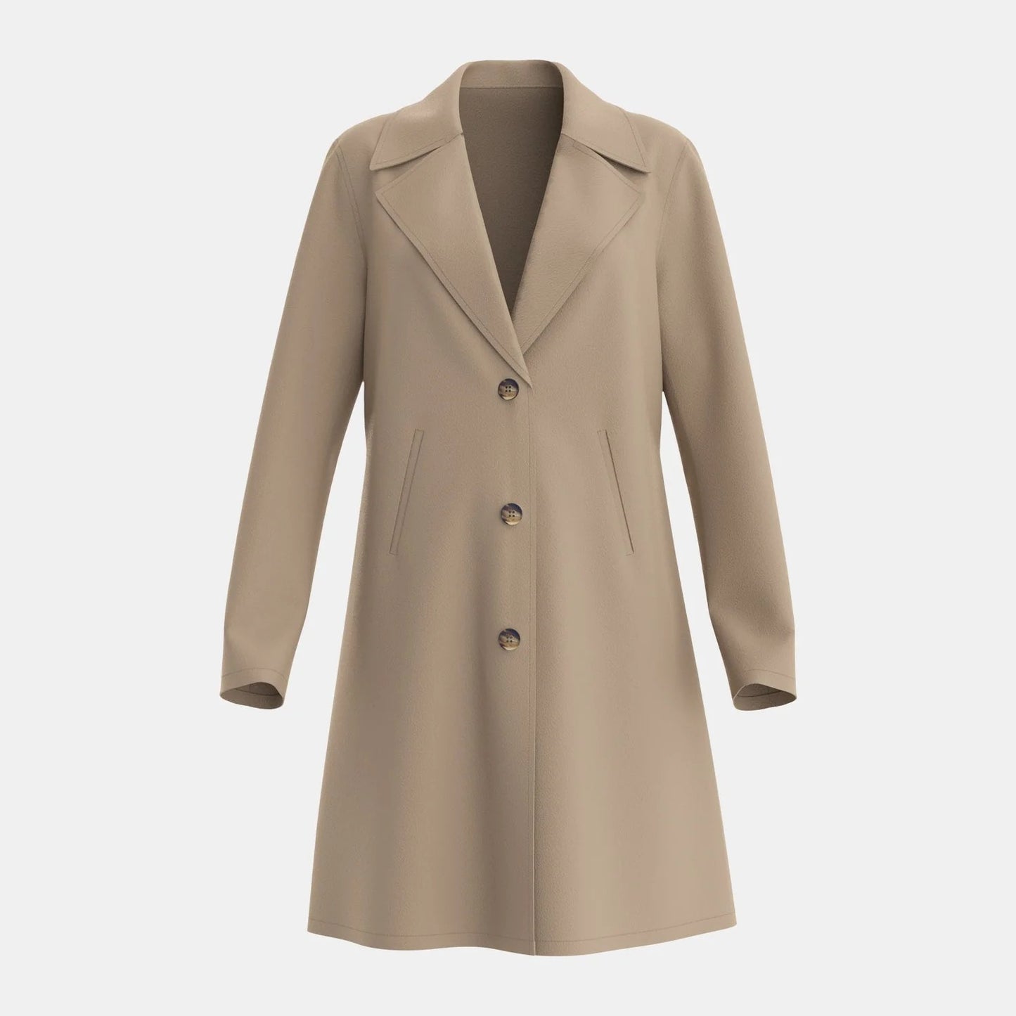 Fall Structured Lapel Coat
