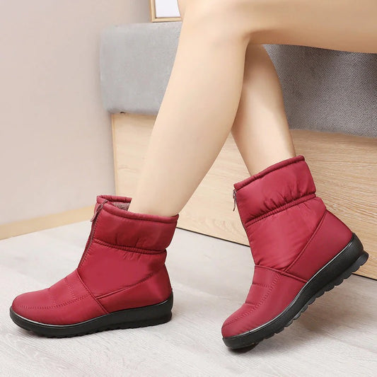 Fall Zip-Up Mid Boots