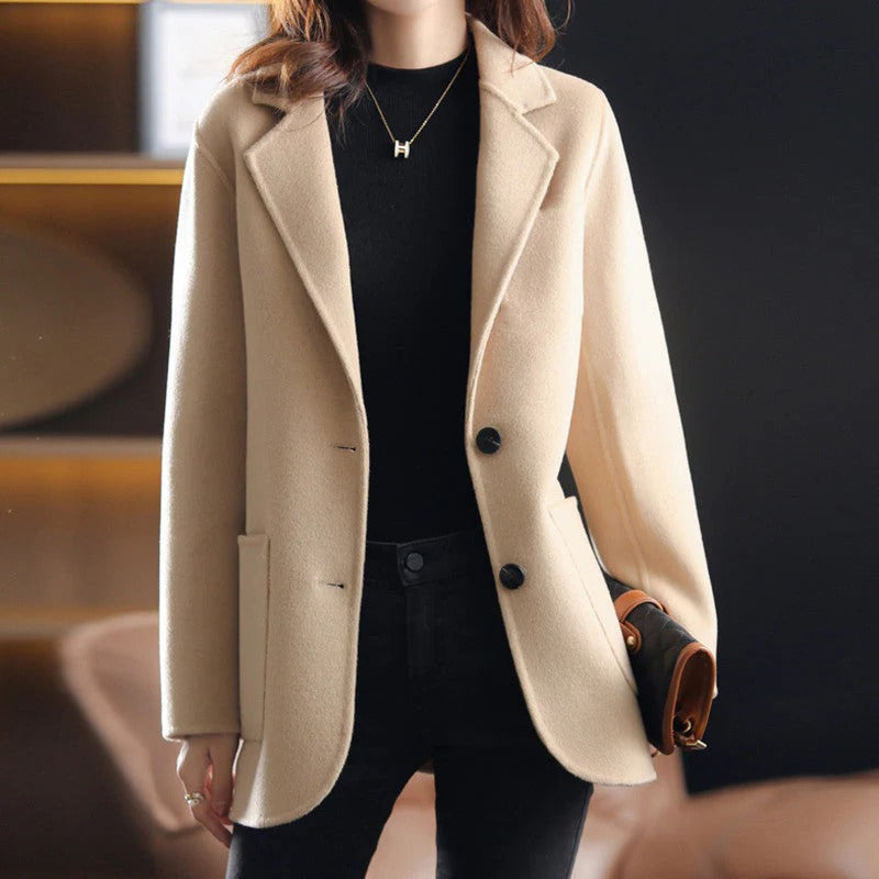 Fall Single-Breasted Wool Coat
