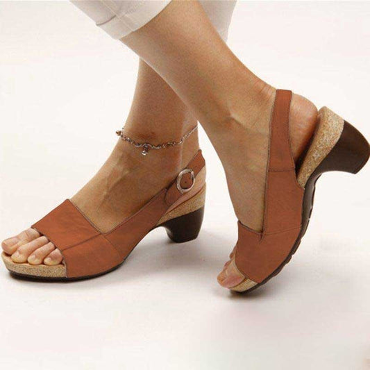Low Heel Slingback Sandals