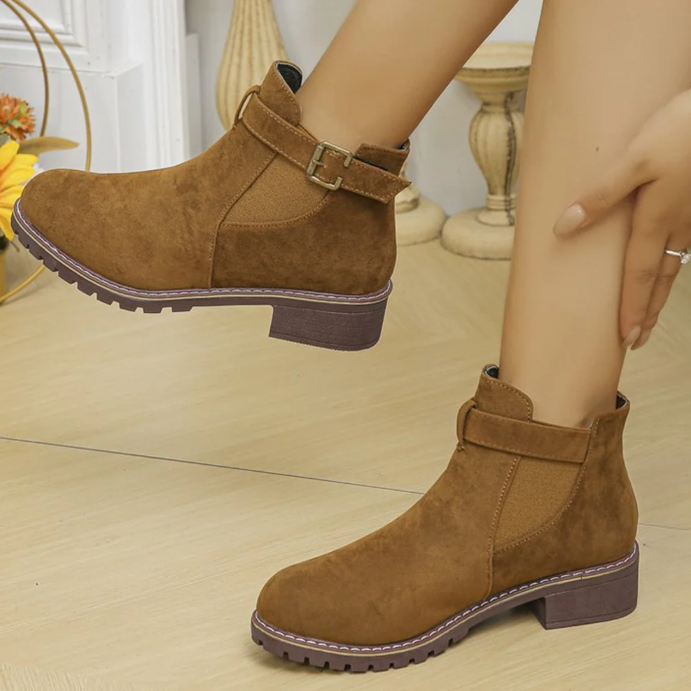 Fall Plum Zip Boots