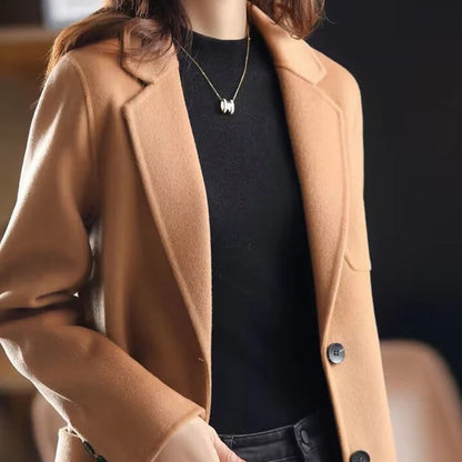 Fall Single-Breasted Wool Coat