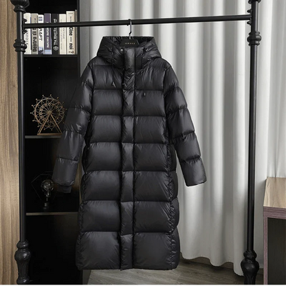 Fall Hooded Longline Puffer Coat
