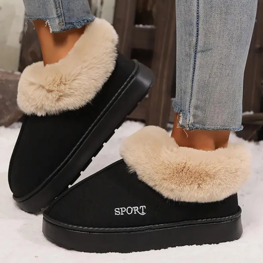 Fall Shearling-Lined Slip-On Boots