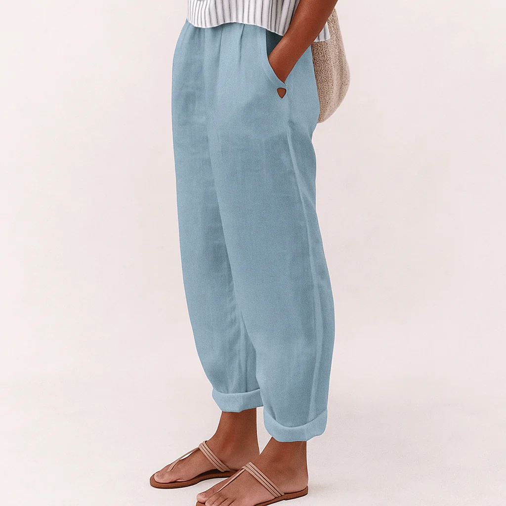 Softline Pants - Elastic Waist, Side Pockets, Breathable Fit