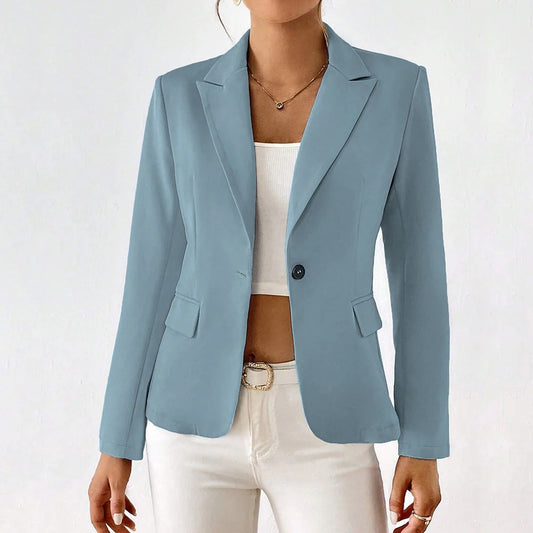 Single-Button Tailored Blazer