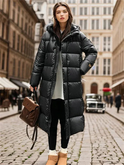 Fall Hooded Longline Puffer Coat