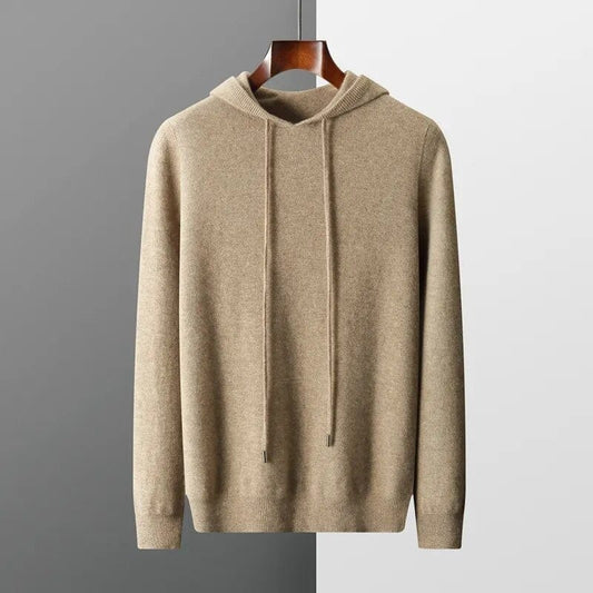 Drawstring Knit Hoodie