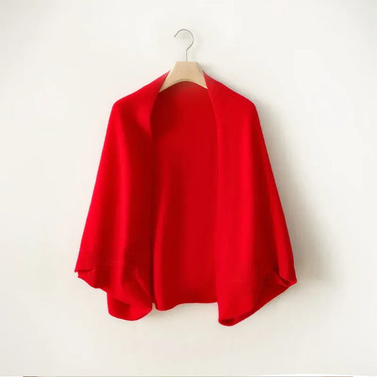 Draped Open Cardigan