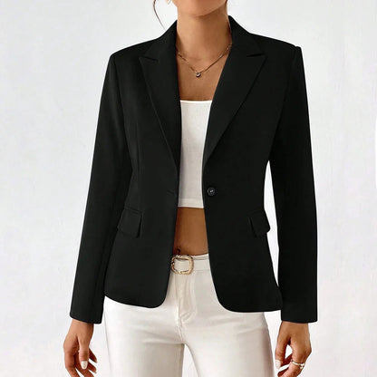 Single-Button Tailored Blazer