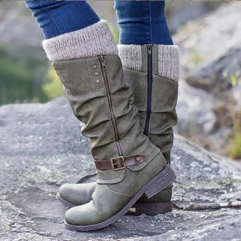 Slouch Knee High Boots For Fall Wear