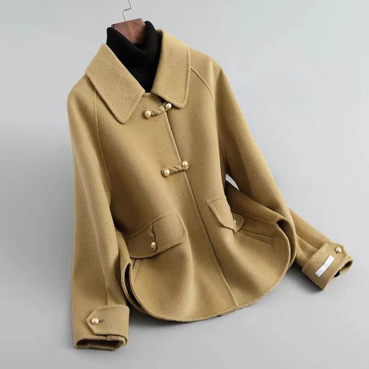 Fall Toggle Peplum Coat