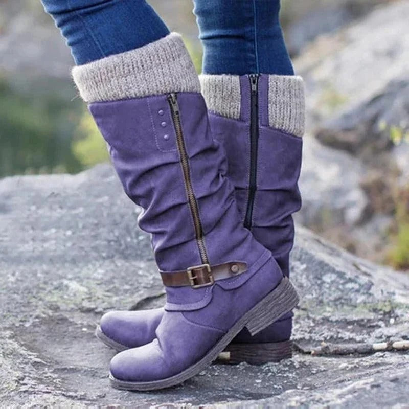 Slouch Knee High Boots For Fall Wear