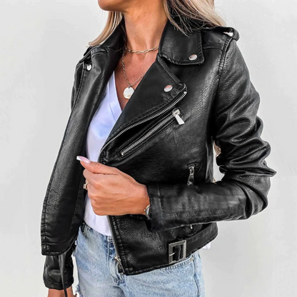 Biker Leather Jacket For Fall